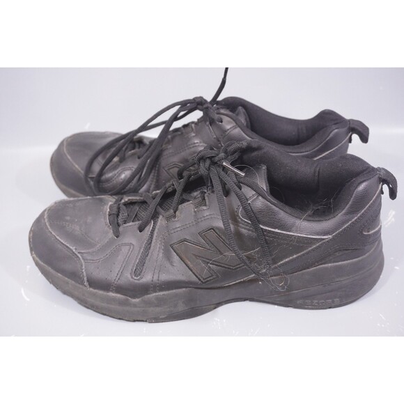New Balance 608v5 Mens 13 2E Wide Black Leather Slip Resistant Shoes MX608AB5 main image 5